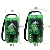 Bolsa Impermeable Portátil con Cierre Enrollable para Deportes Acuáticos, Senderismo y Actividades al Aire Libre, de 2l, 3l, 4l, 5l/10l/20l/30l, Directo de Fábrica