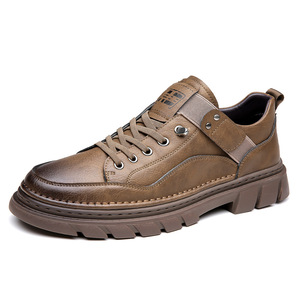 รองเท้าหนังลำลองผู้ชายสำหรับฤดูใบไม้ร่วง พื้นนุ่ม ส้นเตี้ย พื้นยาง รองเท้าสไตล์เดินเล่นสบายๆ - Product Image 5