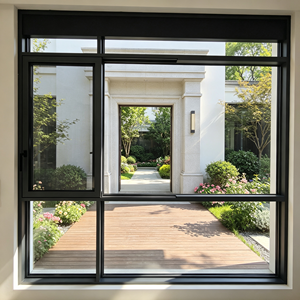 Porte coulissante en aluminium Deioux pour balcon, cuisine, salle de bain, double vitrage, verre trempé, étanche, coupe-vent, design gain de place - Product Image 1