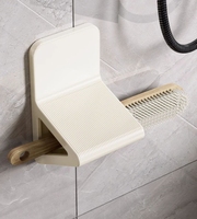 Repose-pieds de salle de bain Pédale de douche Pédale murale antidérapante pour toilette Zone de douche