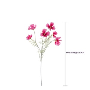 Fleurs artificielles <span class=keywords><strong>Cosmos</strong></span>/Gesang de haute qualité faites à la main, bouquets de mariage, murs de roses, décoration intérieure - Product Image 4