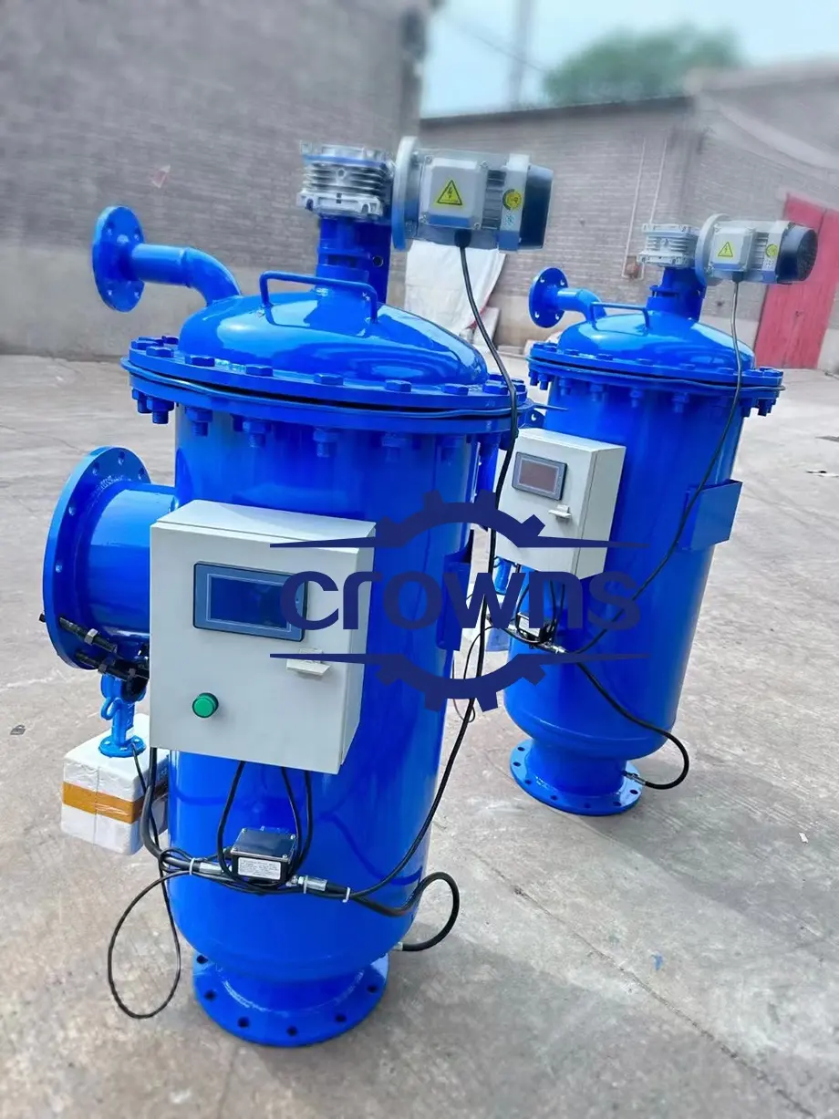 Filtro de irrigação automático industrial autolimpante, filtro de retrolavagem automática de água do lago para fábrica de papel