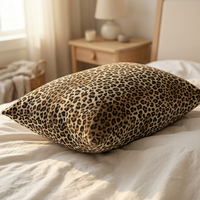 Housse de coussin décorative à motif léopard, motif safari, guépard, tigre, pour canapé, lit