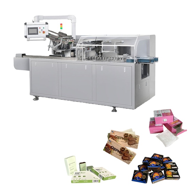 Automatic Lips Makeup Cartoning Packaging Machine Biscuit Cookies Cake Box Packing Machine Bread Paper Box Packing Machine