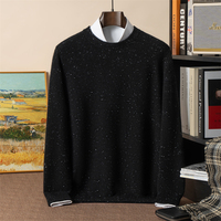 Gestrickter Herrenpullover Herbst und Winter Neuer Stil 100% Reines Kaschmir Rundhalspullover Verdickt