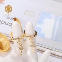 Pendientes de Moda Elfic, Aretes de Oro Laminado de 14k, Pendientes de Aro con Diseño de Búho para Niña, Joyería Religiosa Chapada, Joyería al por Mayor Dorada