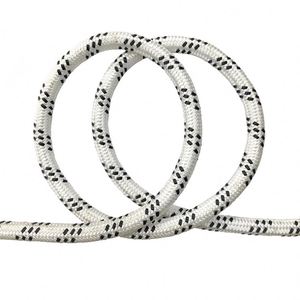 Cordon en polyester double tressé haute résistance blanc et noir de 18 mm pour la protection contre les chutes - Product Image 2