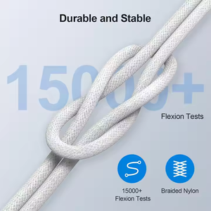 สายชาร์จไนลอน 60W ราคาประหยัด แบบ Type C-Type C สายถักสำหรับถ่ายโอนข้อมูล รองรับ PD สำหรับโทรศัพท์มือถือ iPhone15 16 17 - Product Image 6