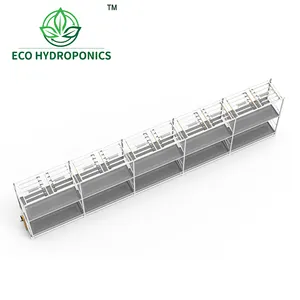 Doppels chicht Vertical Grow Table Rack Hydro po nisches Anbaus ystem für den Innenbereich