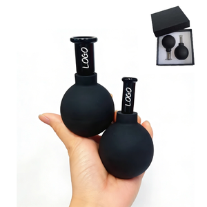 Ensemble de ventouses faciales en verre HSB HSBGS, ventouses à aspiration sous vide, <span class=keywords><strong>massage</strong></span> du corps et du visage, outil de thérapie <span class=keywords><strong>anti</strong></span>-<span class=keywords><strong>cellulite</strong></span>, lifting de la peau, certifié CE - Product Image 1