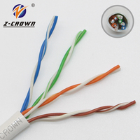 Câble réseau en cuivre Cat6 torsadé Lszh 300mm UTP Angulo 90