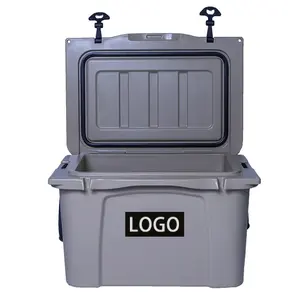 YETl Premium minimalist ische 35L graue Kühlbox tragbarer Reise griff harter Kühler mit benutzer definiertem Logo