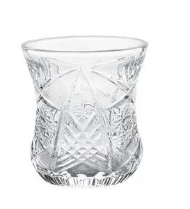 ヨーロッパのかわいい116MLガラスの蝶の飲み物ティーカフェコーヒーカップ食器バーレストランのための太陽の花のタンブラーカップ