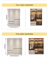 Armoire d'angle en L moderne, assemblée et réglable, avec espace de rangement latéral, gain de place, mobilier pour hôtel et chambre à coucher, OEM ODM