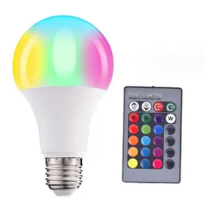 led color remote control energy saving bulb lamp e27 RGB remote control color changing light atmosphere light indoor night light