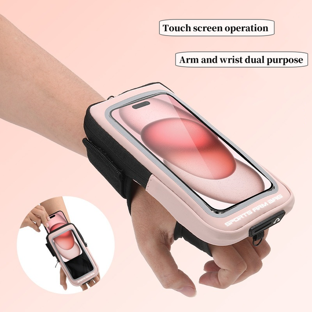 Kangdarpet 7 Inch Waterproof Smartphone Phone Holder Armband Case for Outdoor Running Sports