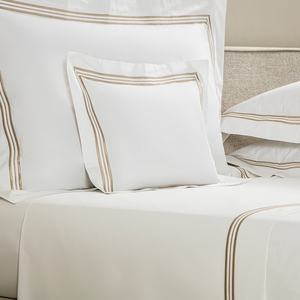 SANHOO Draps de lit <span class=keywords><strong>d</strong></span>'hôtel de haute qualité, taille Queen, ensembles de literie <span class=keywords><strong>d</strong></span>'hôtel brodés dorés, collections - Product Image 3