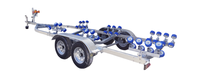 Remorque pour bateau galvanisée à chaud, 21 pieds, essieu tandem 1,5 tonne, remorque tout-terrain pour bateau