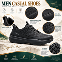 Baskets tactiques basses noires pour hommes, avec semelle intermédiaire épaisse et amortie, semelle extérieure robuste à crampons, à lacets, chaussures décontractées pour hommes
