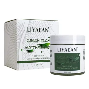 <span class=keywords><strong>Masque</strong></span> facial hydratant et détoxifiant à l'argile verte au thé <span class=keywords><strong>matcha</strong></span>, à base de kaolin naturel, personnalisable en gros - Product Image 1