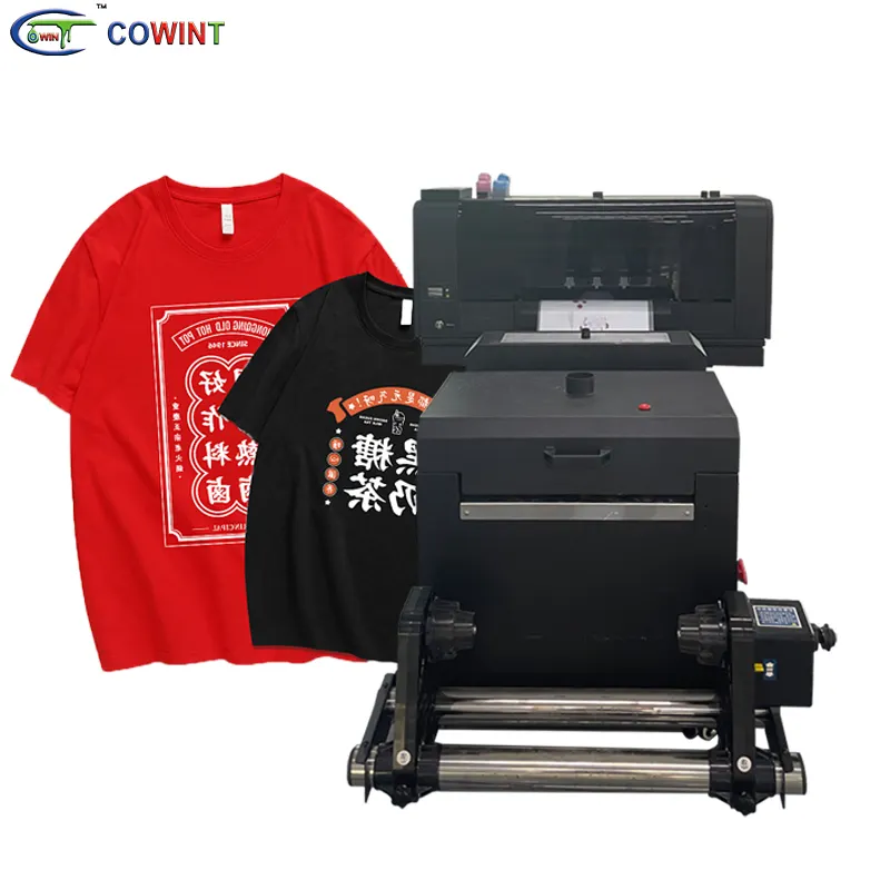 Лидер продаж, DTF-принтер Cowint A3 с двойным i3200 xp600, сенсорный экран, печать на футболке, термопереводная печать, цифровой dtf принтер
