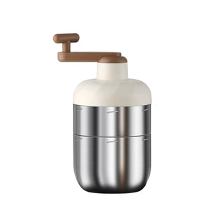 Mini trituradora de hielo de acero inoxidable 304, máquina portátil para hacer hielo raspado con manivela para uso doméstico - Product Image 5