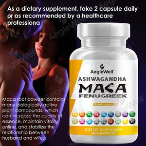 Aeglewell栄養補助食品マカティヒップカプセル、天然マカはヒップカーブを形成してヒップマカカプセルを拡大します - Product Image 5