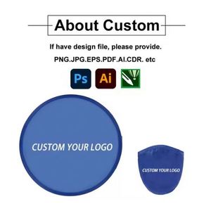 Éventails ronds personnalisés imprimés, pliables et souples, type frisbee, avec sac, pour activités estivales en extérieur - Product Image 4
