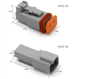Connecteur BETT DC5521 mâle/femelle 4P à contact en laiton, prise transparente, pour <span class=keywords><strong>voiture</strong></span>, LED, étanche IP65, boîtier en nylon - Product Image 2