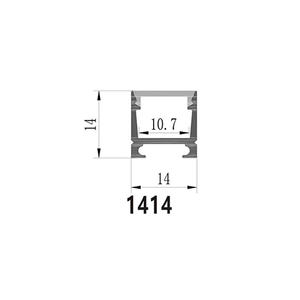 Profils de LED d'aimant d'extrusion de canal de LED personnalisés en forme de U pour étagère de marchandises pour la lumière d'armoire - Product Image 3