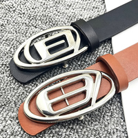 Ceinture à Boucle Design Personnalisé en Gros, Lettres Vintage pour Jeans, Mode Marque Ins, Boucle de Ceinture Homme et Femme