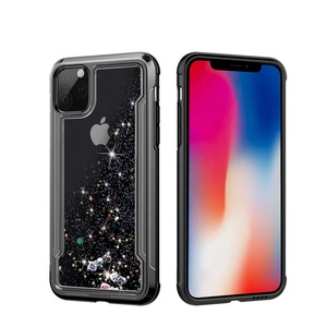 Hybrid Shockproof Plating TPU Bumper Clear Back Cover For <span class=keywords><strong>iPhone</strong></span> <span class=keywords><strong>11</strong></span> Pro <span class=keywords><strong>Max</strong></span> Bling Glitter Moving Liquid Quicksand Phone Case - Product Image 3