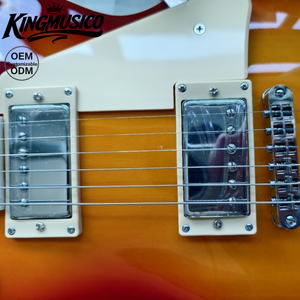 Guitarra Eléctrica Estilo <span class=keywords><strong>LP</strong></span> al por Mayor, Cuerpo de Álamo, Mástil de Arce, Guitarra de Metal para Principiantes y Uso en Bandas - Product Image 4