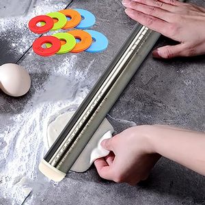 Kitchen Accessories Rolling Pins with Adjustable <b>Thickness</b> <b>Rings</b> Stainless Steel Rolling Pin - Product Image 5