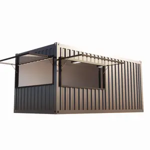 cheap shipping container bar restaurant ready prefab prefabricated tiny homes cabin casa contenedor house for Qatar use