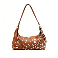 Sac bandoulière en faux daim pour femme, sacoche de selle, accessoire de mode féminin, vente en gros d'usine, sac à main pour fille