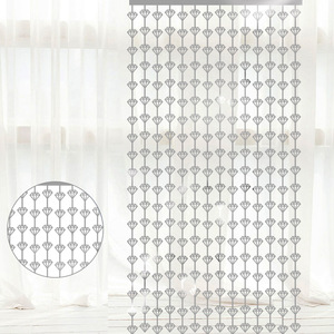 Décoration de fête en gros Diamant 1*2M Toile de fond dorée Rideaux à franges en feuille de clinquant métallique - Product Image 4