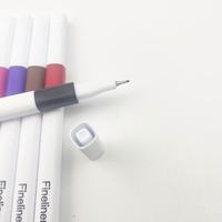 Ensemble de marqueurs permanents à pointe fine pour dessin, avec logo personnalisé, en plastique durable, non effaçables