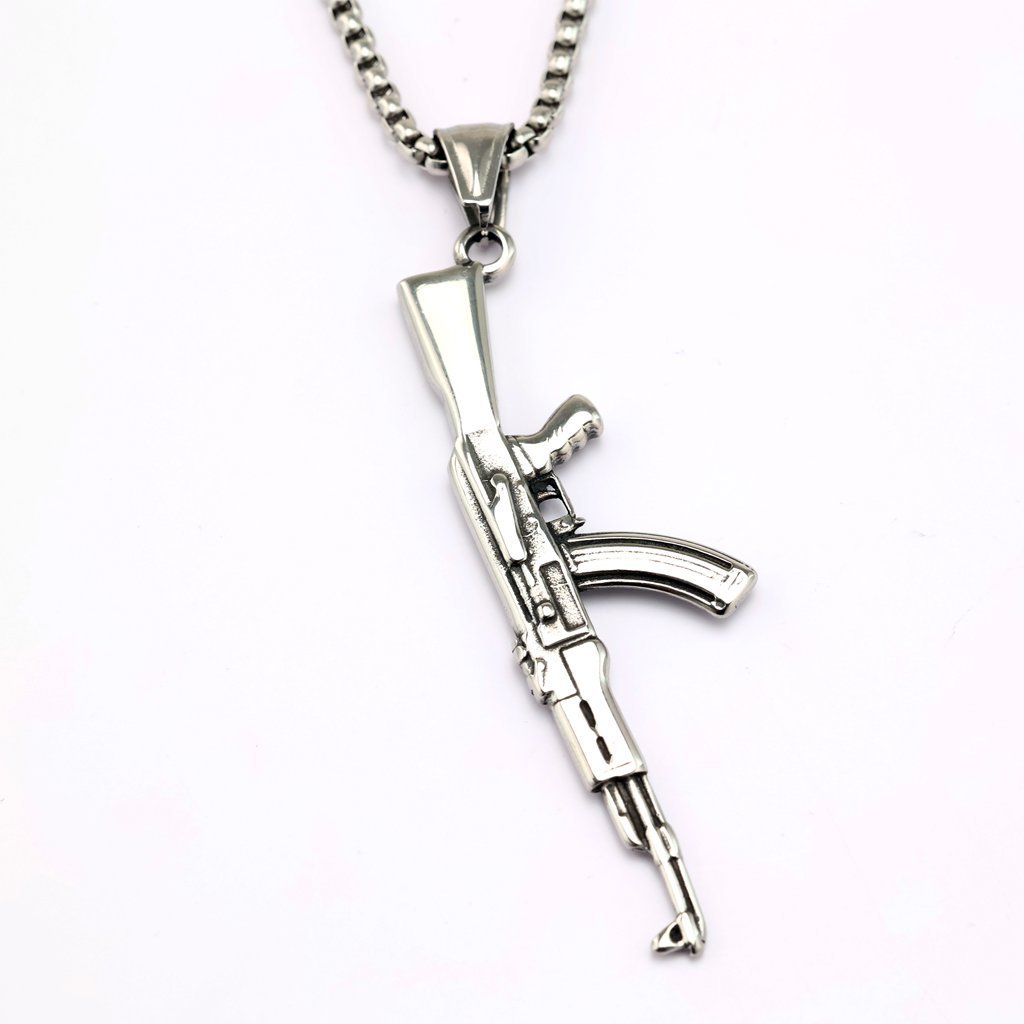 05512 Steel Color AK47 - Single Pendant