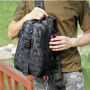 NEW Multifunction Tactical Sling Lure Fishing Tackle Bag Shoulder Pack Case Tackle Waist Fanny Bag