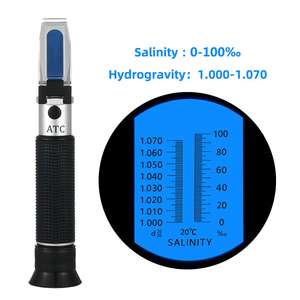 Manual 0-10% <span class=keywords><strong>refractometer</strong></span> brix 1.000-1.070SG ATD sal medidor de Salinidade da Água Do Mar a partir de 10 para 30C refratômetro portátil - Product Image 3