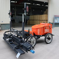 Machine de nivellement de sol en béton à conducteur assis, laser diesel pour la construction de grandes surfaces