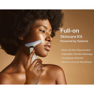 Masseur de beauté pour le rajeunissement de la peau, masseur pour le cou et le visage avec fonction thermique pour lutter contre le vieillissement, le lifting du visage et le raffermissement de la peau - Product Image 5