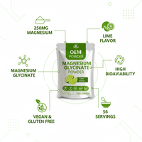 Complément alimentaire végétalien de qualité alimentaire à marque privée OEM/ODM favorisant le sommeil, la relaxation et la récupération musculaire – Poudre de glycinate de magnésium