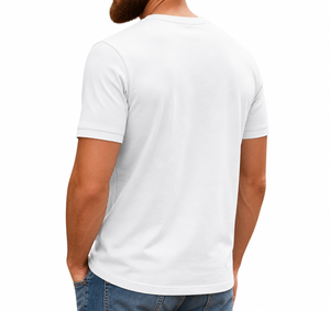 Men Henley <strong>Shirt</strong> <strong>Short</strong> <strong>Sleeve</strong> Stand <strong>Collar</strong> Button Placket Tee <strong>Grandad</strong> <strong>Collar</strong> Solid White Plain Casual Summer Wholesale - Product Image 5