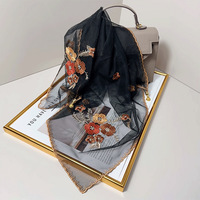 Nouvelle Collection Printemps – Foulard Châle Musulman en Polyester, Style National Sophistiqué, Broderie Florale, Léger et Tendance, Écharpe en Dentelle Polyvalente