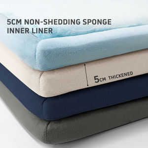 Colchón de Suelo Japonés Enrollable de Alta Densidad Cómodo Espuma 2 "Espesar Colchón de Espuma Viscoelástica Tatami Estera Almohadilla para Dormir - Product Image 1