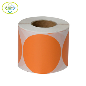 Cuộn Giấy Nhãn Nhiệt Tròn Tùy Chỉnh In Nhãn Dán Màu Xanh Lá Vàng Đỏ Vận Chuyển Nhãn Nhiều Màu - Product Image 3