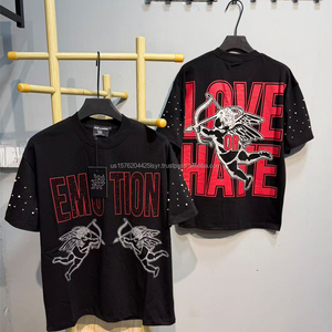 Camiseta de Moda de Marca MIXED EMOTION, de Alta Calidad, 100% Algodón, Estilo Urbano, Estampado Gráfico, Talla Grande para Hombre - Product Image 1