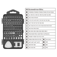 Kit de tournevis de précision professionnel YIYUN 117-en-1 avec embouts magnétiques en chrome, en plastique PVC et en acier pour la réparation de téléphones, d'ordinateurs portables et de montres